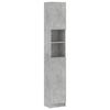 VidaXL Bathroom Cabinet, Storage Unit with Shelf, Tall Bathroom Wall Cabinet for Home Interior, Concrete Grey Wood 802880