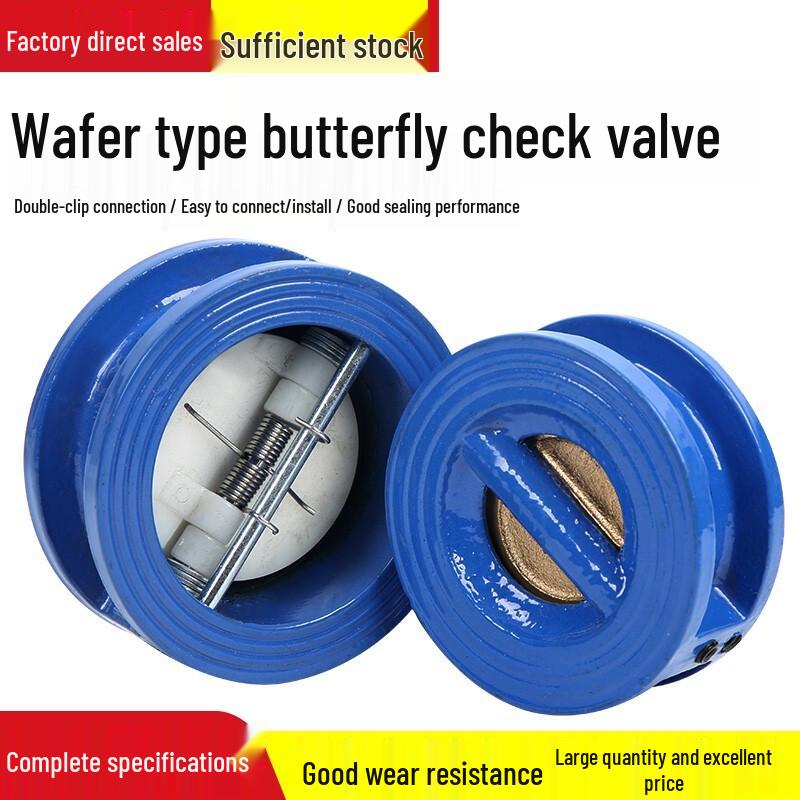 Chi Weng DH77X-16 Cast Iron Butterfly Wafer Check Valve