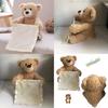 Niedlicher, sprechender Teddybär, 35 cm groß, wiederaufladbar, scheues Gesicht, batteriebetrieben