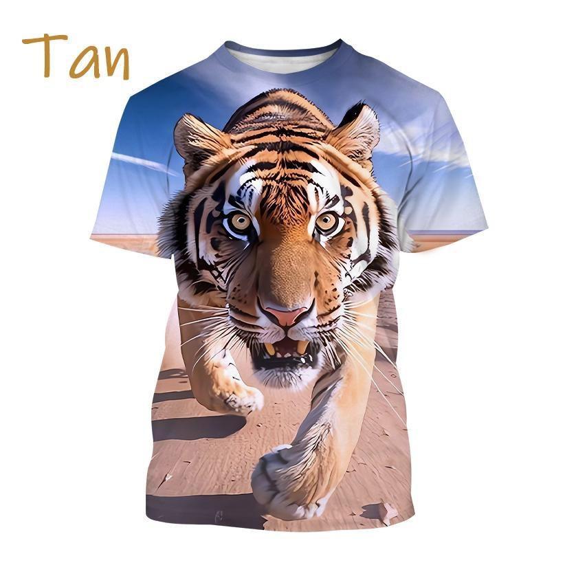 Animal White Tiger 3d Print Summer Men/Women O-Neck T-shirt Casual Short Sleeve Oversized T Shirt Fashion Tops Unisex Clothing