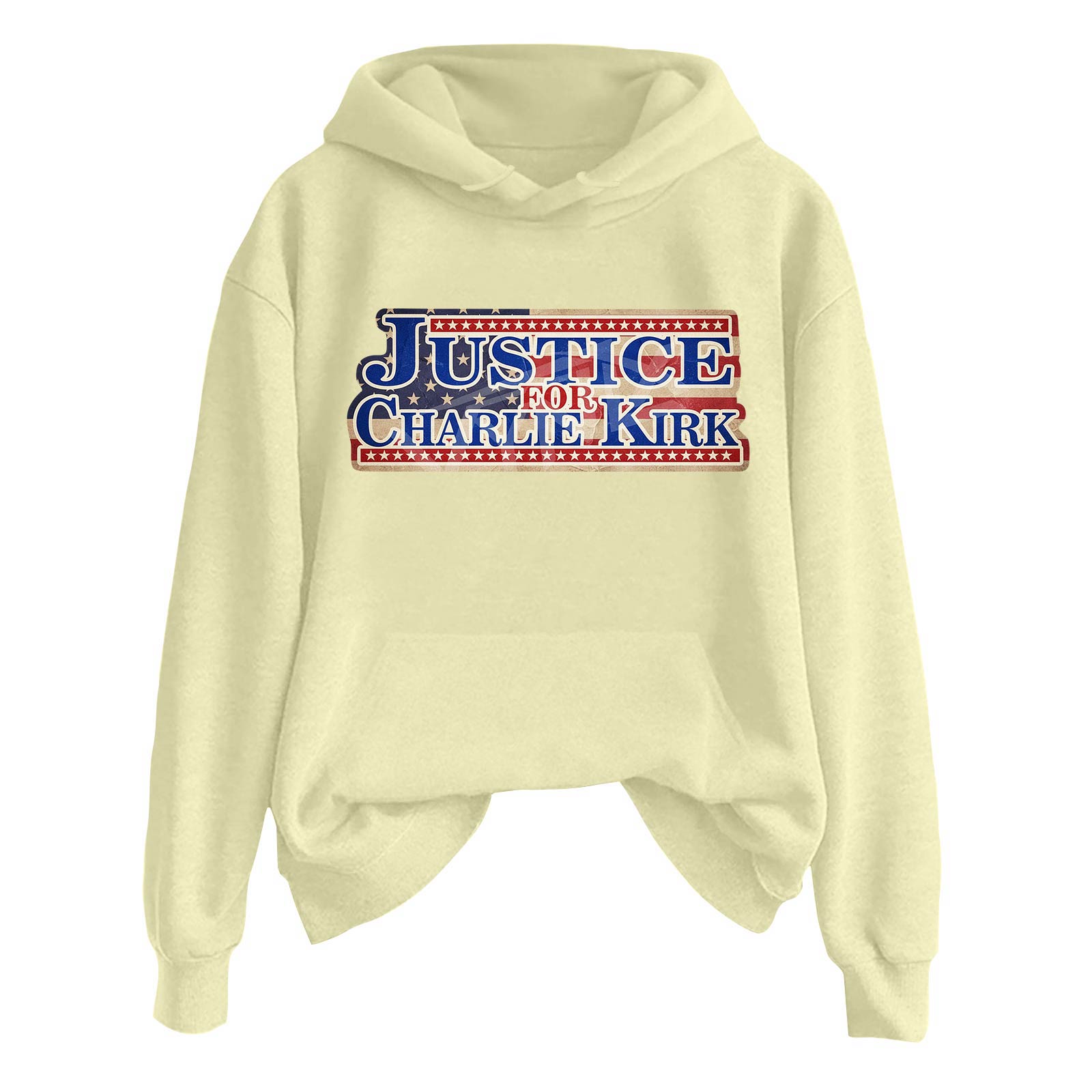 

Женская модная повседневная толстовка с длинным рукавом, принтом и круглым вырезом L бежевый