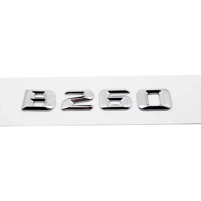 3D Car Tail Box Number Stickers for Mercedes Benz B Class B35 B45 B63 B180 B200 B220 B250 B260 B300 Rear Trunk Emblems Bagde