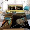 S-Salvador Dalí Pop Art Juego de Funda Nórdica Estilo Hogareño Ropa de Cama Suave Algodón Lavable Cama Cuatro Estaciones Dormitorio Estudiante Textil Hogar96