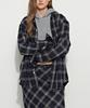 Beulaiteun Oversized Check Shirt Blue