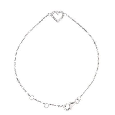 Bracelet - LOVA - VAN DER KEEN - 925 Sterling Silver - Cubic Zirconia - Length 18 Cm