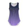 Women's Fashion Pleated Sleeveless Casual T-shirt Vest Button Top