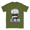JJujutsu KKaisen Gojo Satoru T Shirts for Men Cotton Vintage TShirt Round Collar  Tees Short Sleeve Clothing Gift Idea