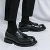 Casual Leather Shoes Men's British Style New Autumn New Men's Business Dress One-pedal Fringed Round Head Men's Shoes