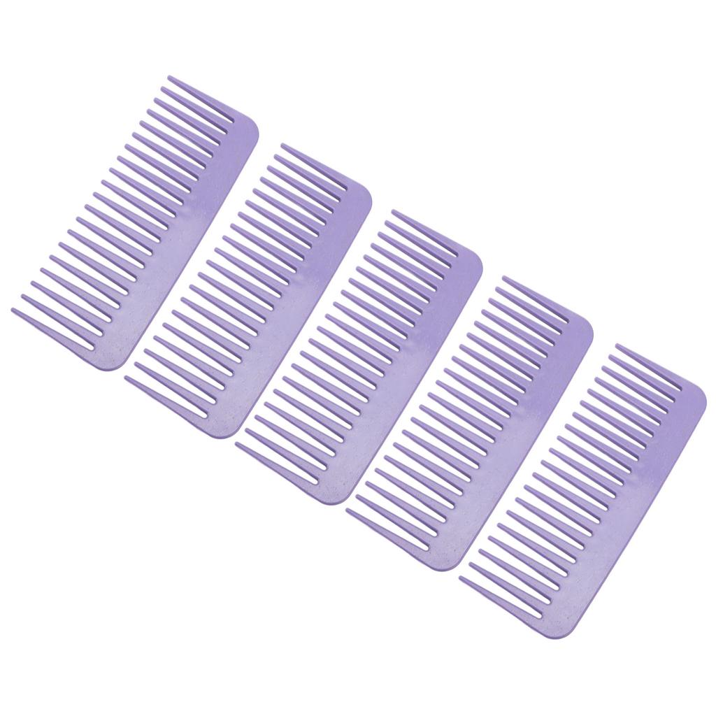 10 Stück Kamm mit breiten Zinken Weizenstroh Hohe Zähigkeit Tragbarer Haarentwirrkamm für Zuhause Reise