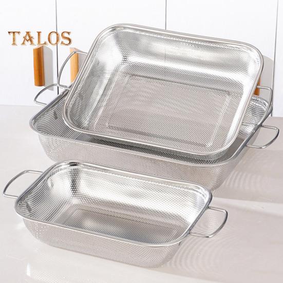 Drain Basket Pasta Strainer with Handle Large Capacity Rust-Resistant Dishwasher Safe Rice Noodle Filter Kitchen Colander