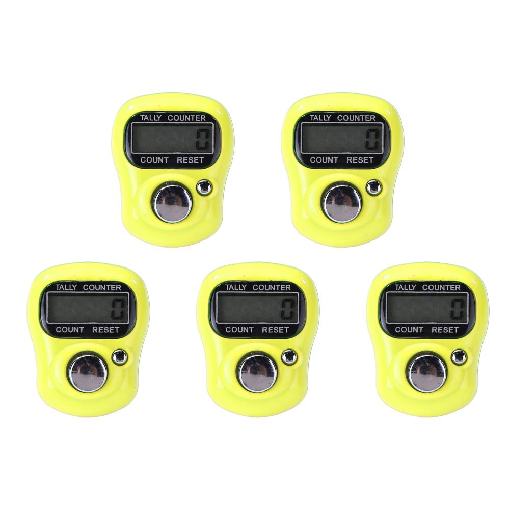 20-1 szt. Licznik palcowy Klik Mini Marker ściegów Rząd Robótki na drutach Liczniki elektroniczne Cyfrowy licznik kliker LED Narzędzie