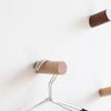 Cylindrical Solid Wood Hook for Entryway, Bathroom, or Kitchen