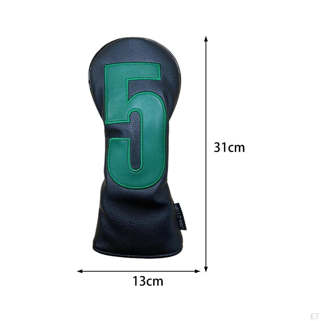 Golf Club Head Cover for Woods PU Leather Protection Wood Headcover Outdoor