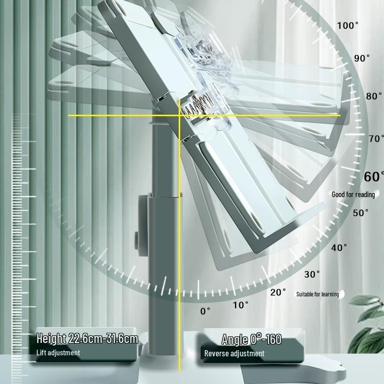 Adjustable Children's Book Stand: Multipurpose Reading Rack & Book Clip Holder.