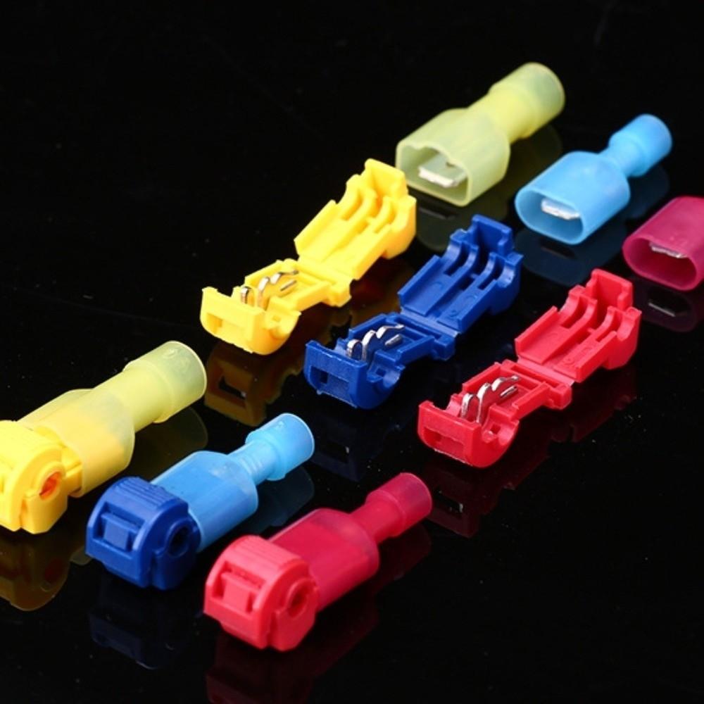 120pcs Insulated T-Tap Connector Peel-Free Quick Crimp Terminal  Electrical Wiring