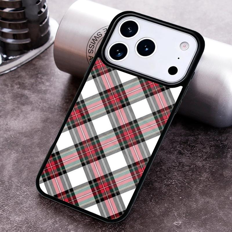 Schottisches Karomuster Warme Karomuster Handyhülle für iPhone 17,16e,15,14,13,12,11,Mini,Pro,MAX Weiche Silikonhülle