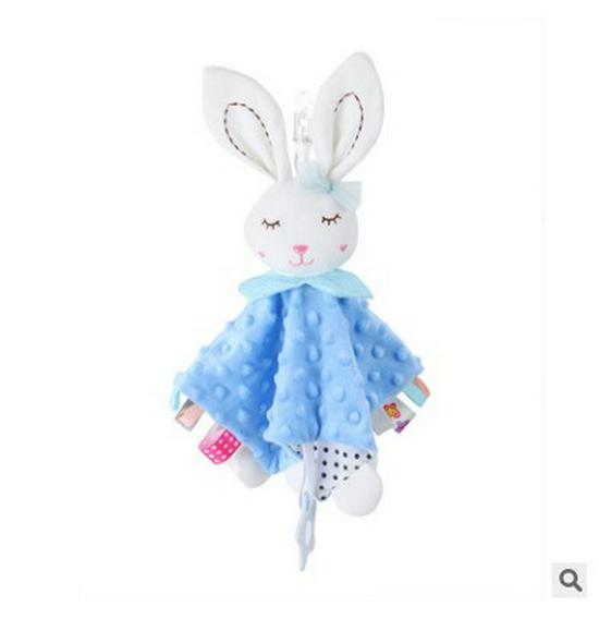 Cute Cartoon Animal Plush Baby Soothing Towel with Toy - CPC CE EN Certified
