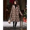 Demana "Winter Snow" Women's Mid-Length Hooded 90% Duck Down Pongee Jacket