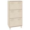 Shoe Cabinet HAMAR Honey Brown 59.5 x 35 x 117 cm Solid Pine Wood
