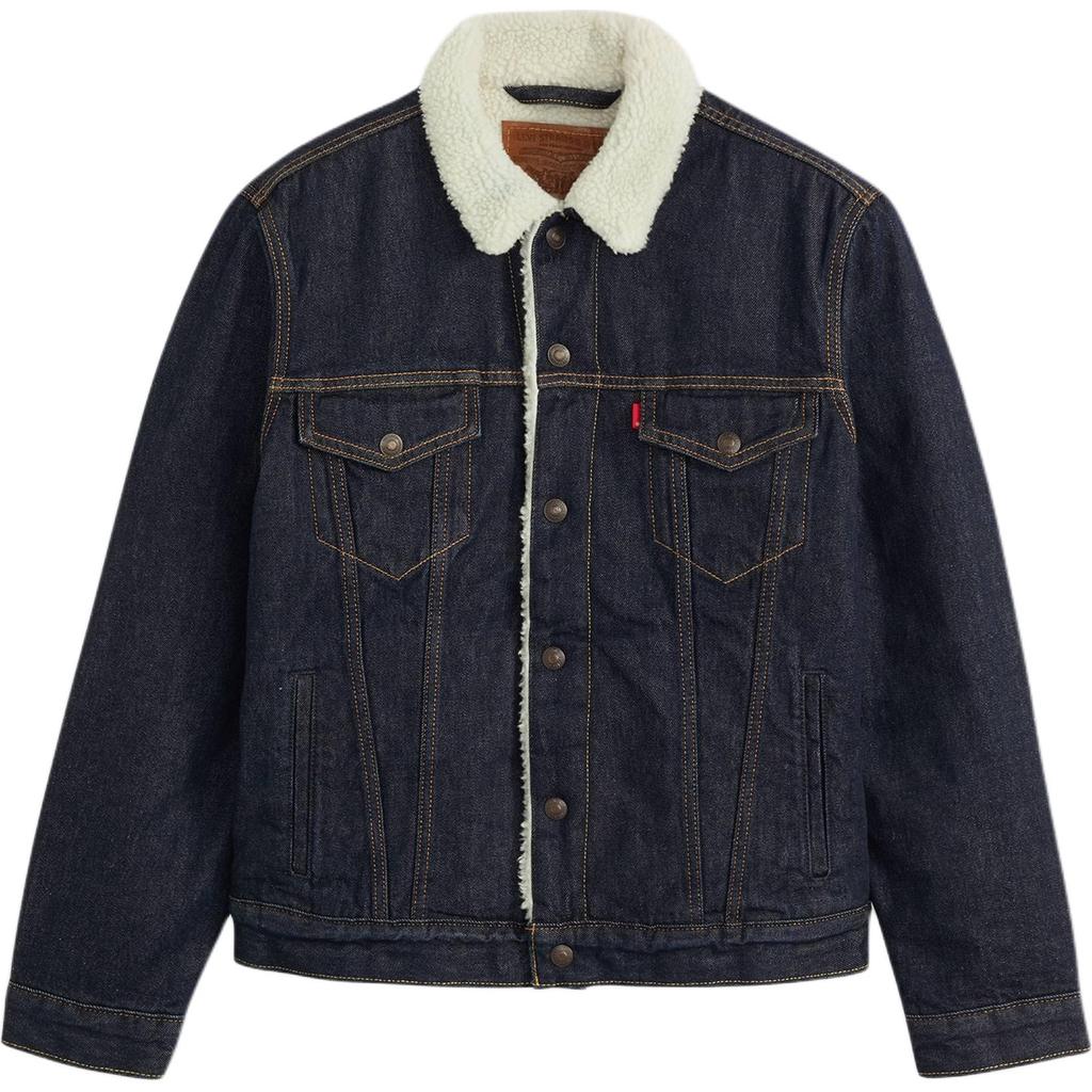 Levis Comfortable Versatile Warm Simple Pointed Collar Long Sleeve Denim Jacket Men Jackets 16365-0271