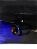 Muffler Cutter Burnt Blue Pipe Black Carbon Fiber Exhaust Muffler Tip for Mini for
