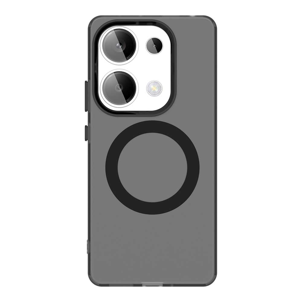 Magsafe Matte Phone Case For Xiaomi Poco M6 Pro 4G M6 Plus 5GProtective Case Magnetic Wireless Charging Shockproof Back Cover