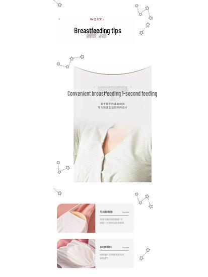 Plus Size Cotton Maternity Nightgown - Thin, Casual, and Nursing-Friendly