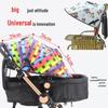 Universal Baby Stroller Sunshade Canopy with Pockets