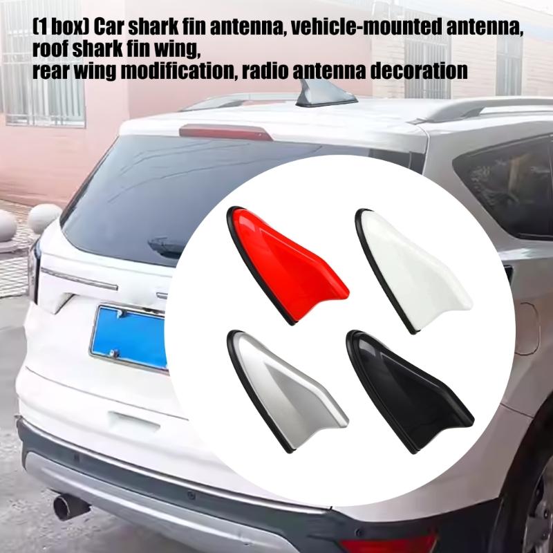 Car Roof Antenna Caps Adhesive Shark Fin Antenna Cover Universal Aerial Cover Trim Easy Installation Aerial Toppers