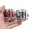 4 Flessen/Set Holografische Zeshoekige Grove Glitter Epoxy Hars Vulvlokken Laser Pailletten voor DIY Epoxy Hars Nagelkunst Vullingen