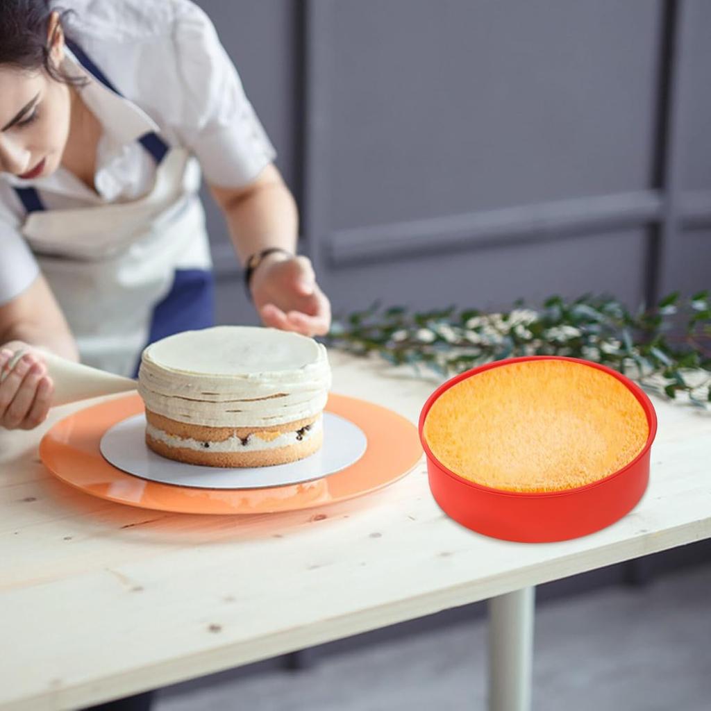 Multi-size silicone cake pans for baking, round cake molds silicone baking pans non-stick quick demoulding suitable for cheeseca