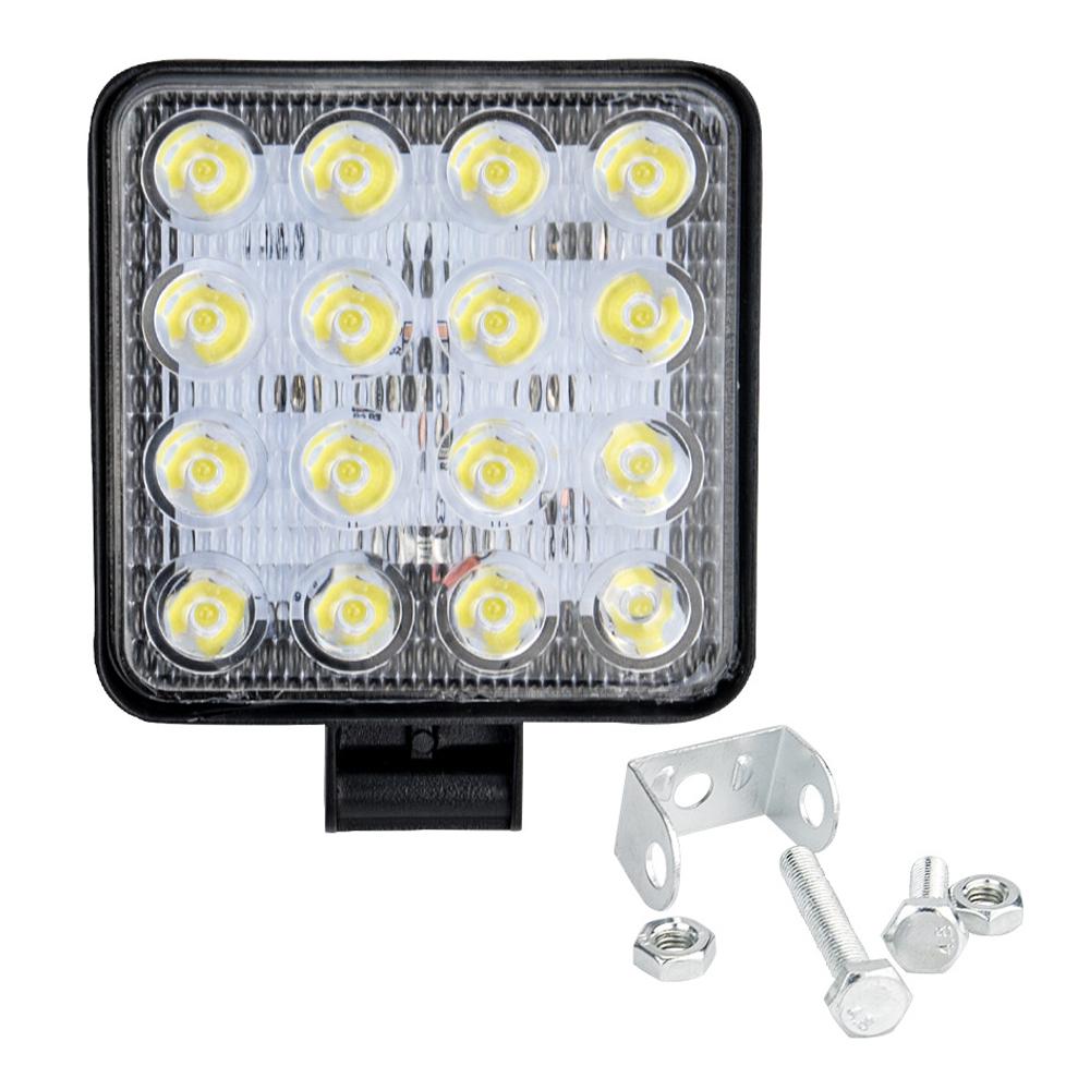 

16LED 48W Car SUV Off-Road Square Spotlight Waterproof Vehicle Working Lamp Headlight Type A