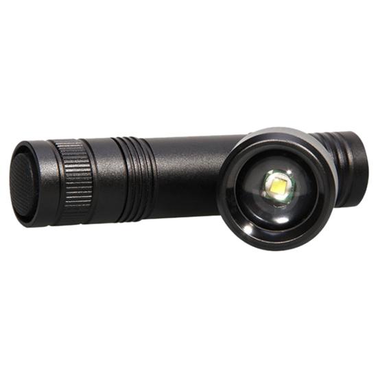 Aluminum Alloy Super Bright USB Rechargeable LED UV Light Flashlight Torch Lamp