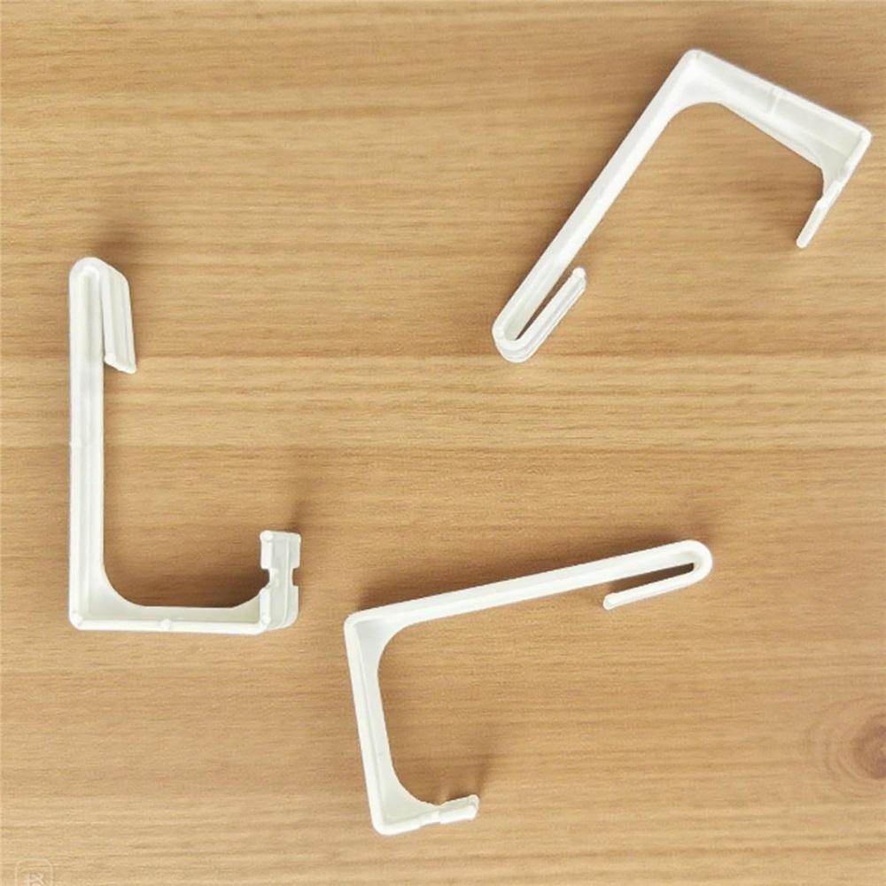 8Pcs RV Curtain Hold Down Clips With Screws, Plastic Window Curtain Retainer Hooks For Camper Travel Trailer Car Home Curtain Fixing