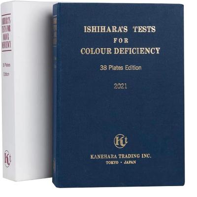 KASHSURG Ishihara Test Chart Books for Color Deficiency 38 Plates.