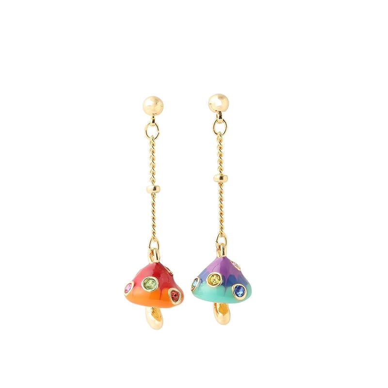 

[Anna Sui] Mushroom motif earrings SAMA1482 XX