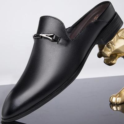 Luxusmarke Halbschlappen Freizeitschuhe Herren Hausschuhe Echtes Leder Loafer Bequeme Penny Schuhe Hochwertige Sandalen Slipper Herrenschuh