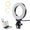 Clip On Ring Light with Clamp Mount for Laptop Video Conference Portable 4 Inch Zoom Light