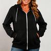 Women's Full Zip Hoodie with Thumb Holes and Drawstring Hood
