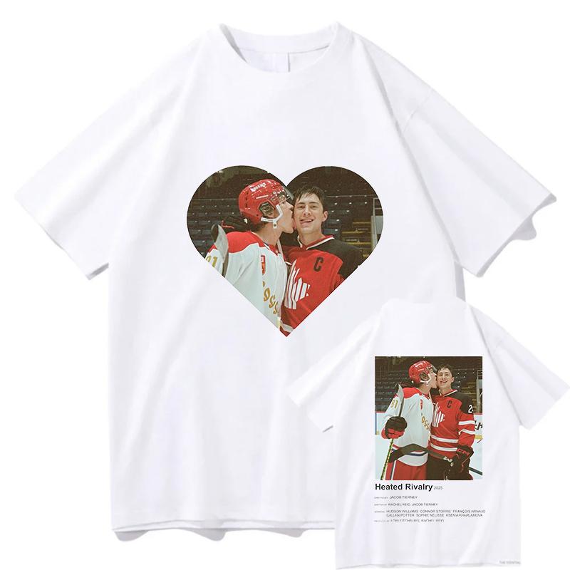 Heated Rivalry Meme Tshirt 2026 New Hot Unisexs Unisexs Retro Fashion Pure Cotton Short Sleeved Cotton Casual Tshirts Streetwear