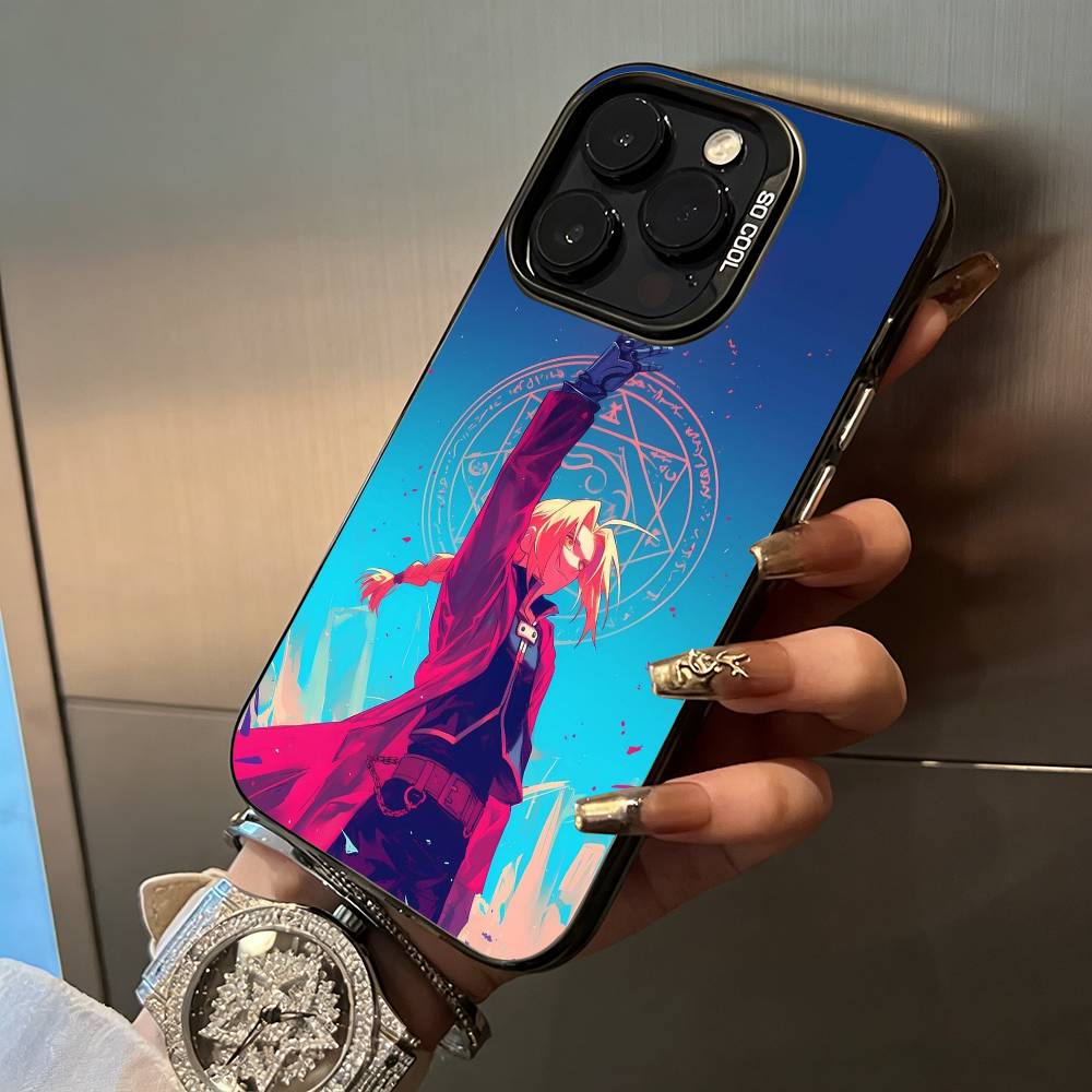 

Fullmetal -Alchemist-Edward -Elric Phone Case For IPhone17 16 11 12 13 14 15 16 Pro Max Plus Cover Colored Silver Funda Bumber iPhone12ProMax