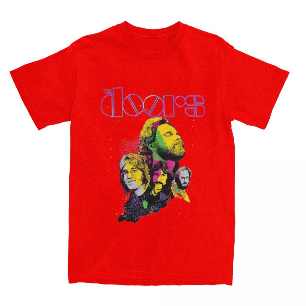 Jim Morrison Doors Band T-Shirt Accessoires Herren Damen Reine Baumwolle Verrücktes T-Shirt Kurzarm Kleidung Geschenkidee