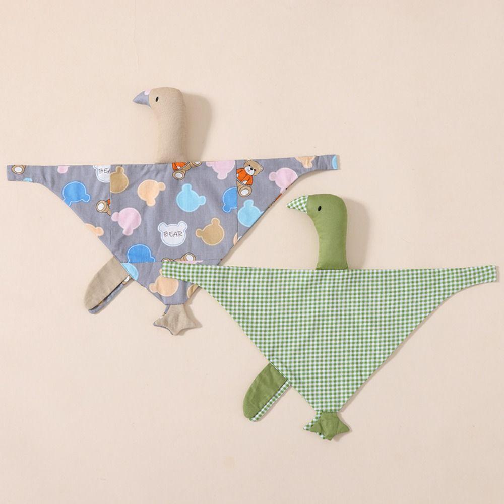 Pure Cotton Newborn Saliva Towel Swan Kid Gooses Snuggle Toy Birthday Gift