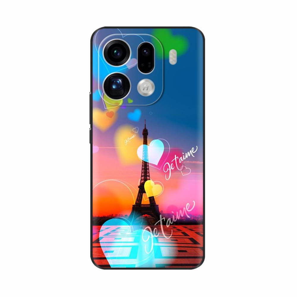 For OPPO Find X9 Find X9 Pro 5G Shockproof Case Soft TPU Silicone Phone Cover FindX9 Pro Funda Bumper Cartoon Painted Back Cover