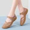 Large Size 35-46 Women's Sandals Hollow Hole Shoes Genuine Leather Beanie Shoes Mother Shoes Women's Single Shoes Nurse