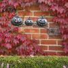 Outdoor Halloween Decorations Ghost Garden Stake, Rustic Yard Art Decor with Dandelion Accent, Unique for Metal Sculpture Lawn Patio Flower