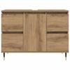 Bathroom Cabinet Artisan Oak 80x33x60 cm Particleboard