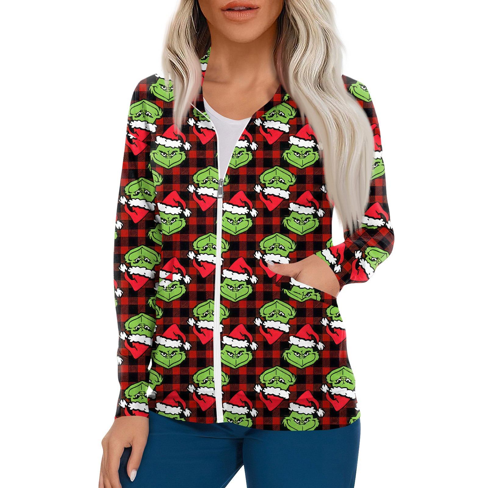 

Women Long Sleeve Pattern Pocket Working Stand-up Collar Single-breasted Protective Overalls Cardigan Jacket Top M винний