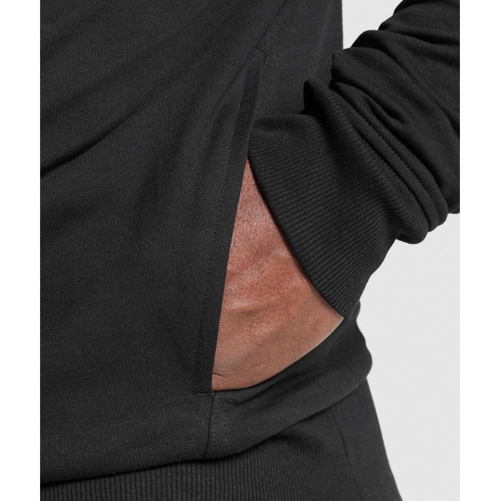 Gymshark Prime Hoodie Black Vivid Red A2b3o Rbwn