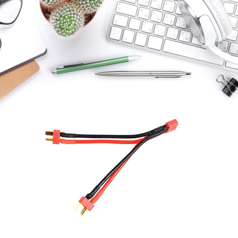 T Plug Adapter Connector 1 Female to 2 Male Splitter Two Devices Simultaneously with this Liion Battery Connector